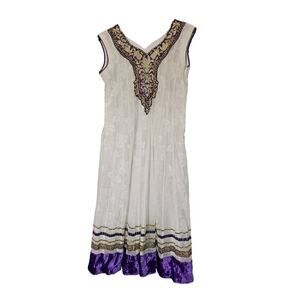 VTG Indian‎ Bollywood Kurta Dress Salwar Kameez Hippie Boho Festival XL L 44